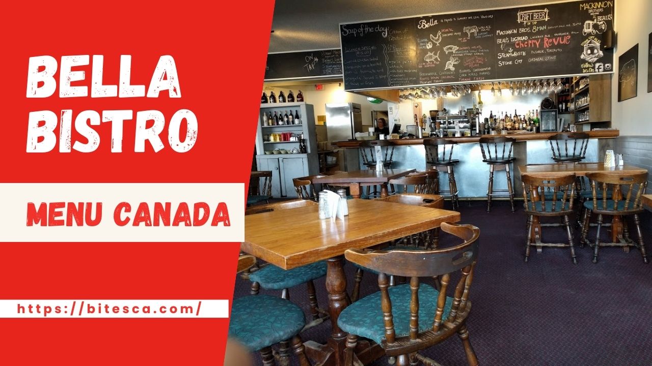 Bella Bistro Menu Canada