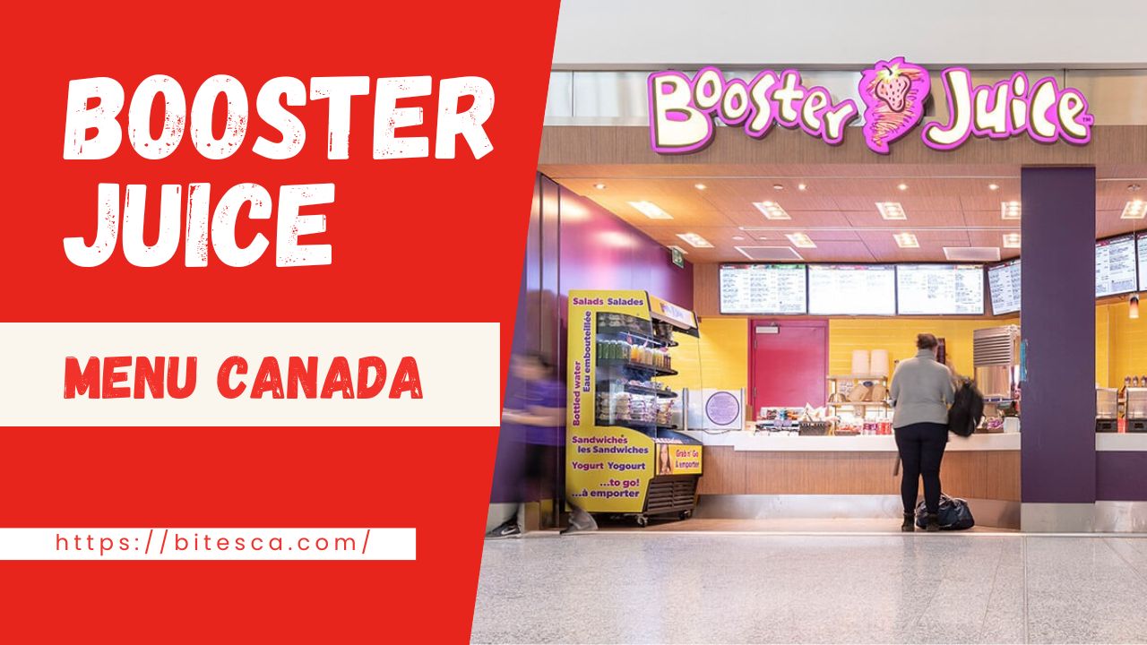 Booster Juice Menu