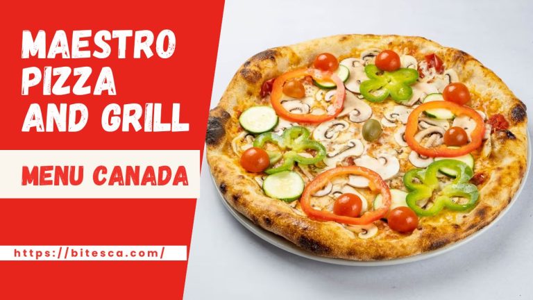 Maestro Pizza and Grill Menu