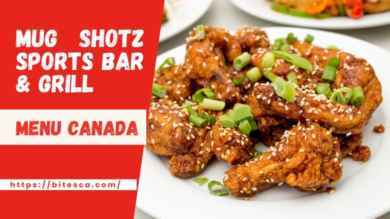 Mug Shotz sports Bar & Grill Menu