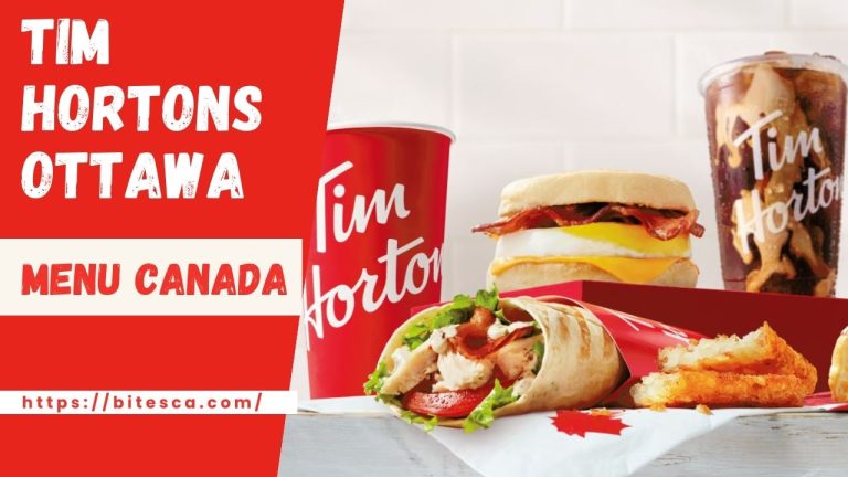 Tim Hortons Menu Ottawa