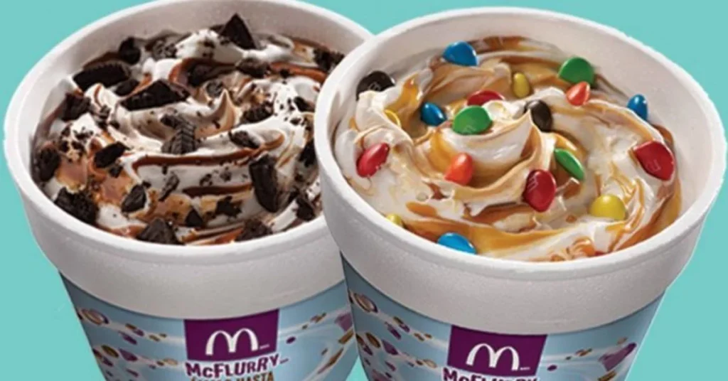 Mcdonald's McFlurry with OREOS and M&M’s Menu