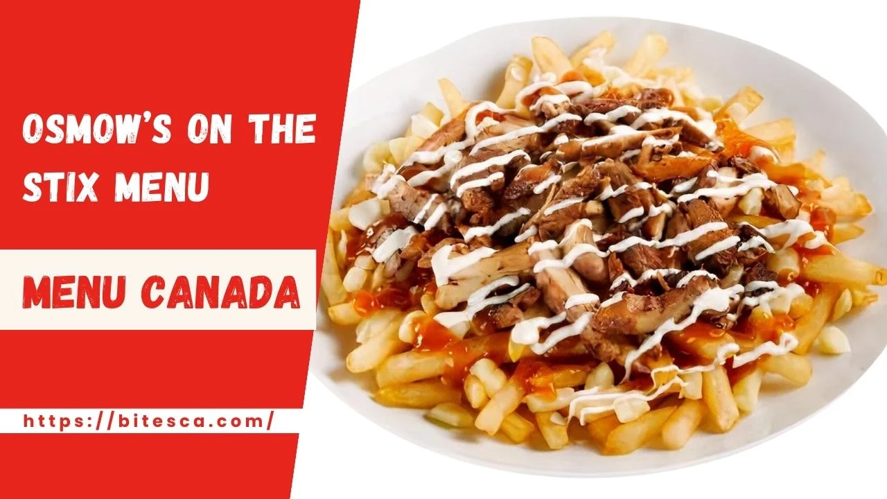 Osmow’s Price On The Stix Menu Canada