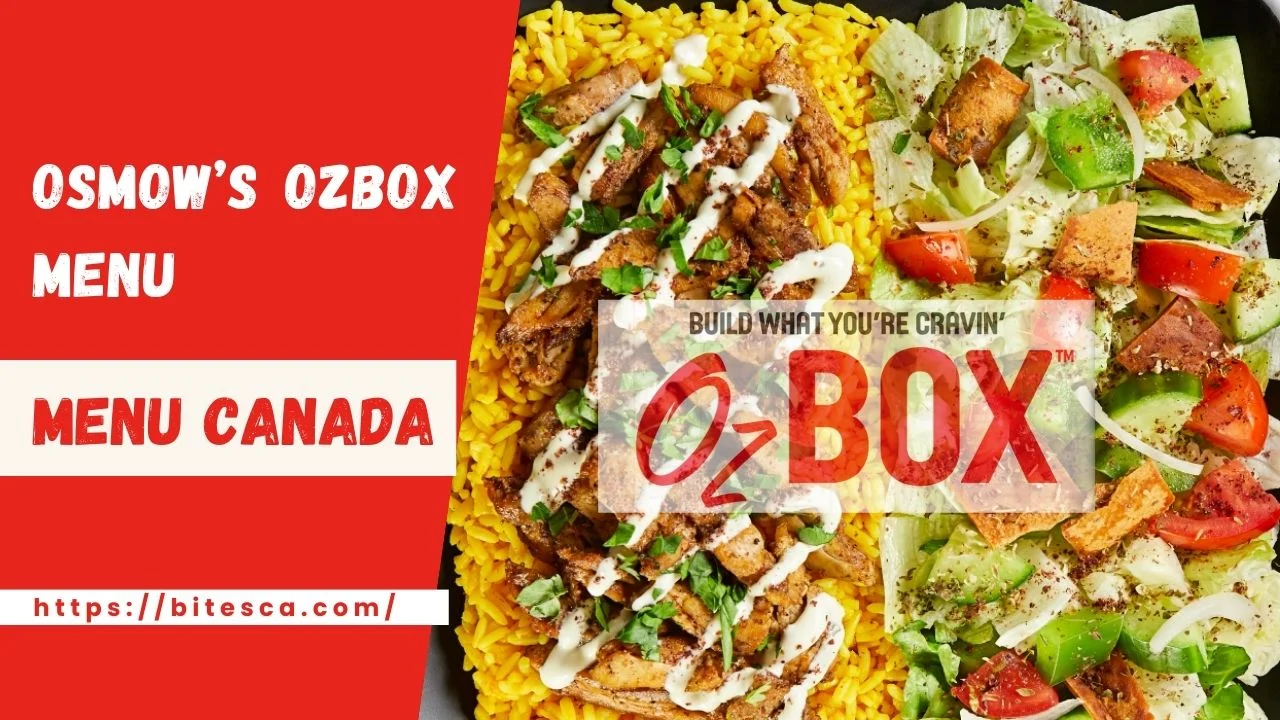 Osmow’s Prices Ozbox Menu