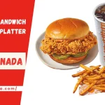 Popeyes Sandwich Combos & Platter Menu Canada