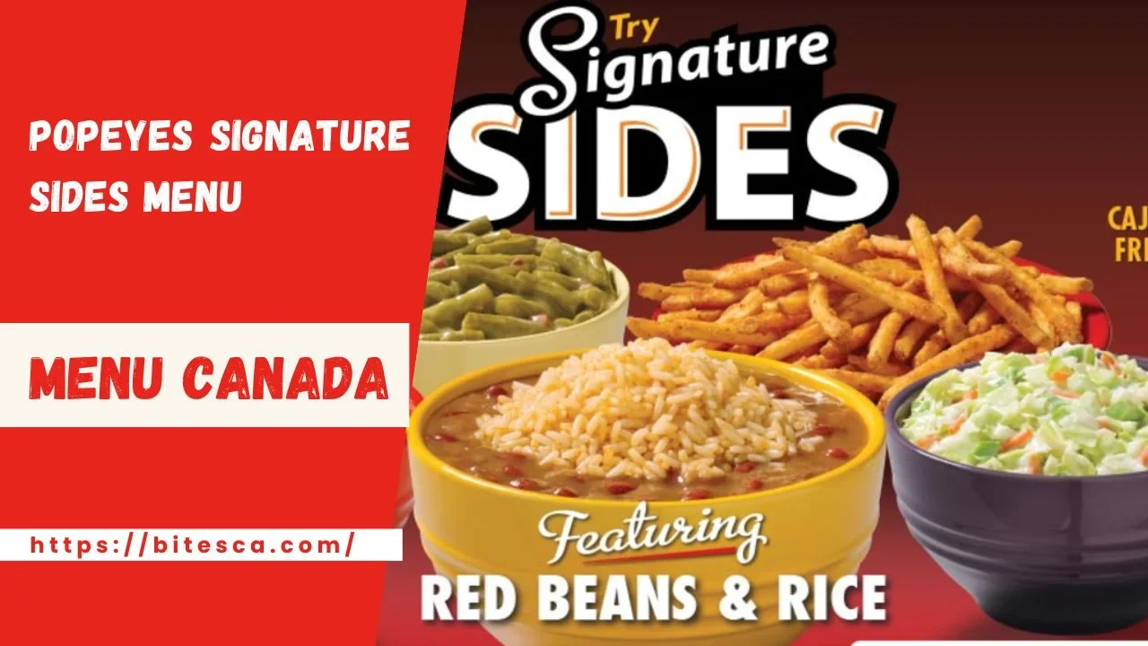 Popeyes Signature Sides Menu Canada