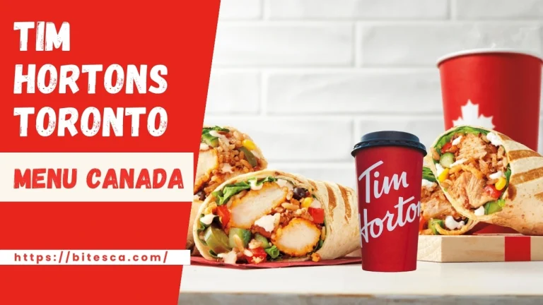 Tim Hortons Menu Toronto