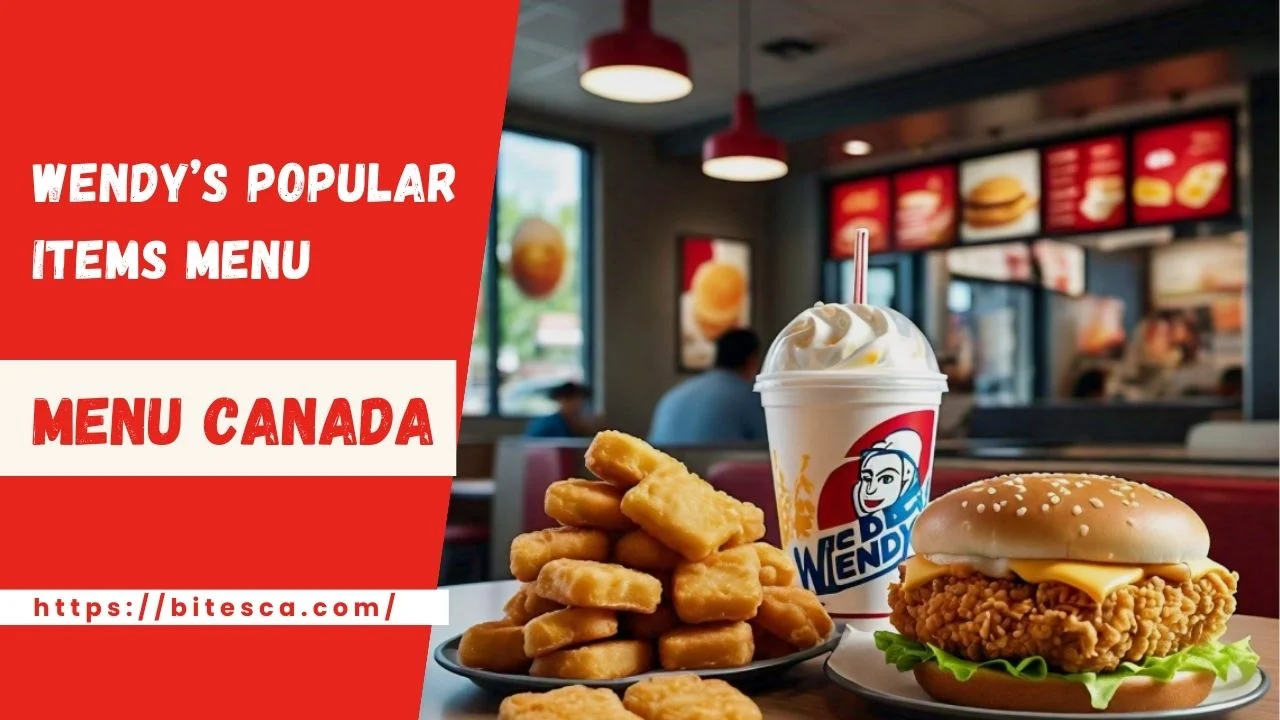 Wendy’s Prices Popular Items Menu Canada