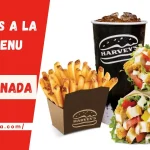 Harvey’s A la Carte Menu Price Canada