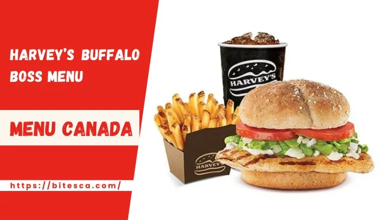 Harvey’s Menu Prices Buffalo Boss Canada