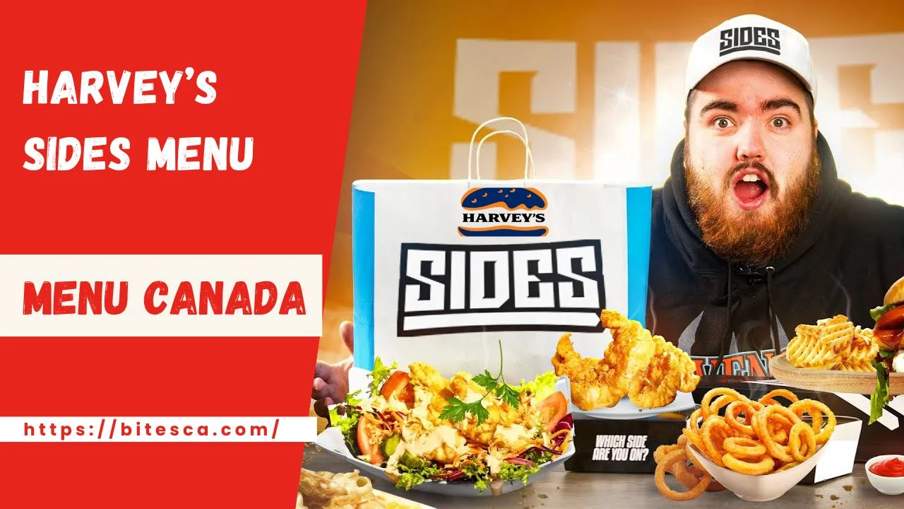 Harvey’s Sides Menu price Canada